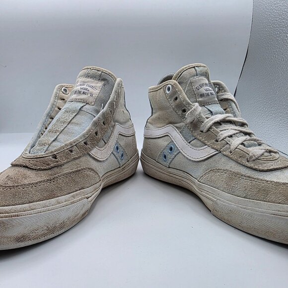 Vans Gilbert Crockett High Pro Mens Size 4.5 Triple White Skateboard Shoes main image 10